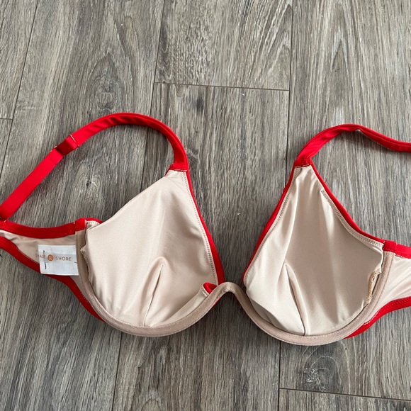 HOT RED bikini top 36C - Picture 4 of 5